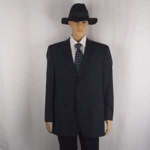 Calvin Klein black stripe sport jacket men sz 46L